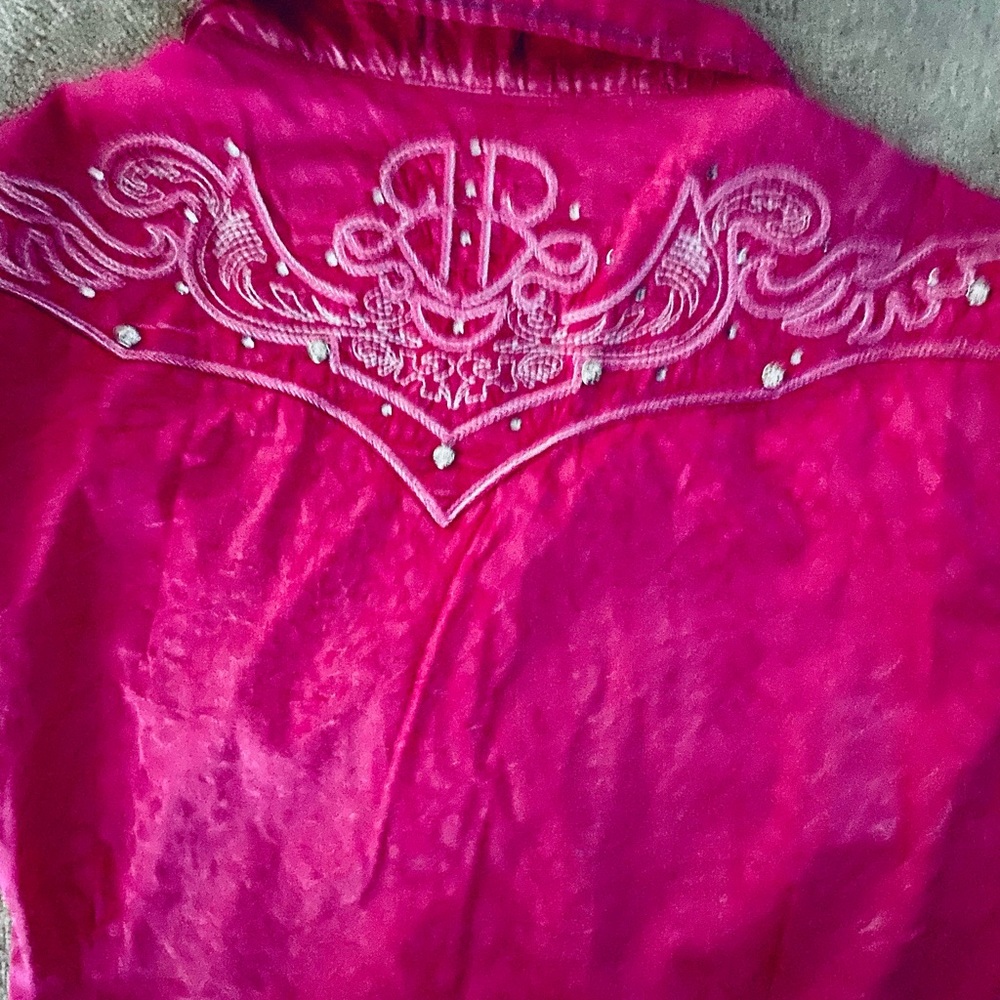 ROAR button up bling shirt